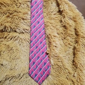 Hermes skier silk tie